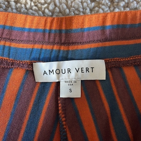 Amour vert • lark dream knit pajama pants in rivoli stripe - Picture 9 of 10